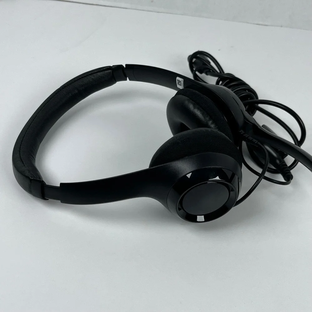 Logitech H390 Wired USB Computer Headset Noise Canceling Mic Black 981-000014